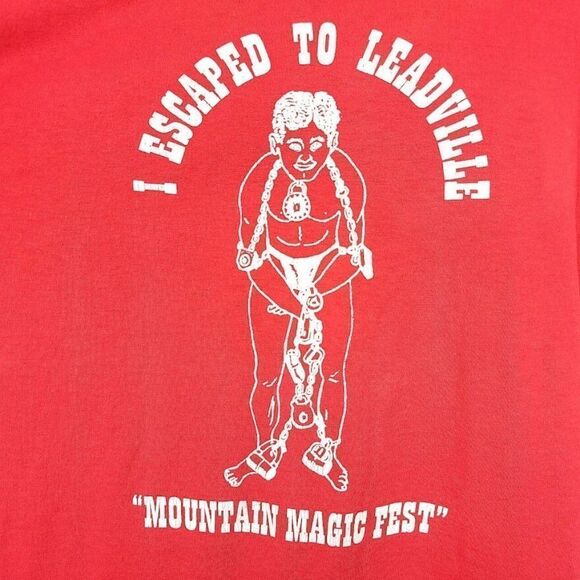 Leadville Mountain Magic Fest T Shirt Vintage 90s Escape Magician Mens Size XL - Picture 2 of 6